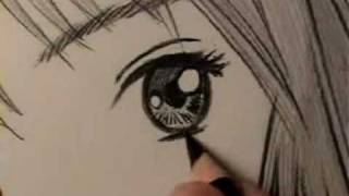 איך לצייר עיניים של אנימה