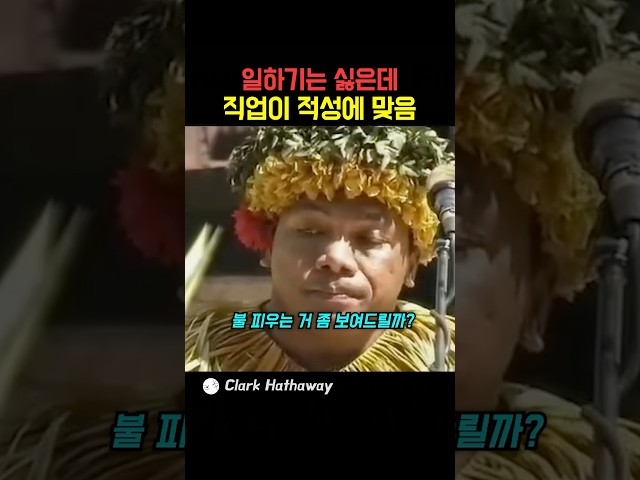 일하기는 싫은데 직업이 적성에 맞는 경우