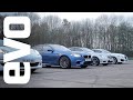  Drag race- BMW M5 v Porsche Panamera S v Mercedes E63 AMG v Jaguar XFR - evo exclusive