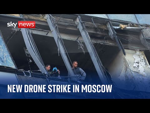 Ukraine war: Moscow high-rise tower hit again in new drone strike