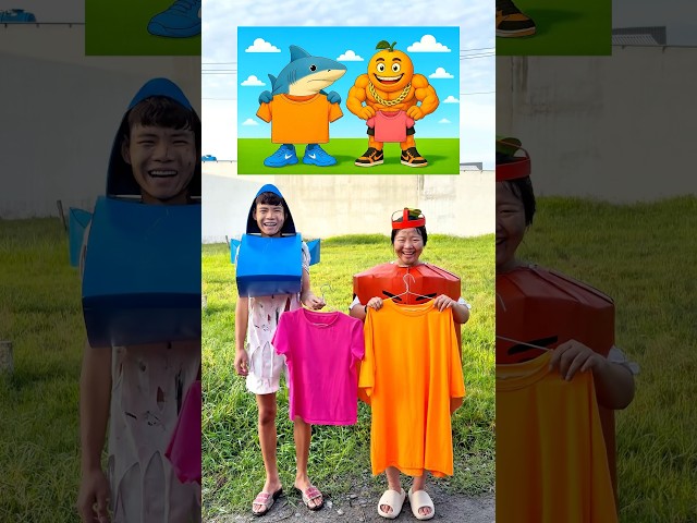 Tralalero Tralala 🦈 đổi áo cho UDin Din Din Dun 🍊