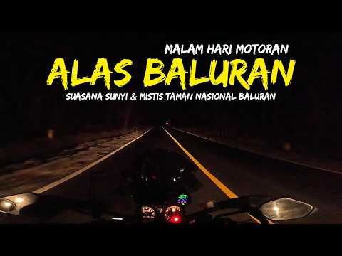 Motoran Malam Hari di Alas Baluran 🌙 Suasana Sunyi & Mistis Taman Nasional Baluran