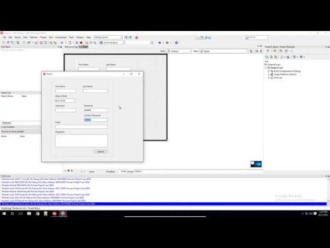 Adding the components using the Form Designer