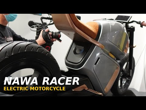 NAWA RACER Electric Motorcycle with NAWA Ultra Fast Carbon Battery - EICMA 2021.