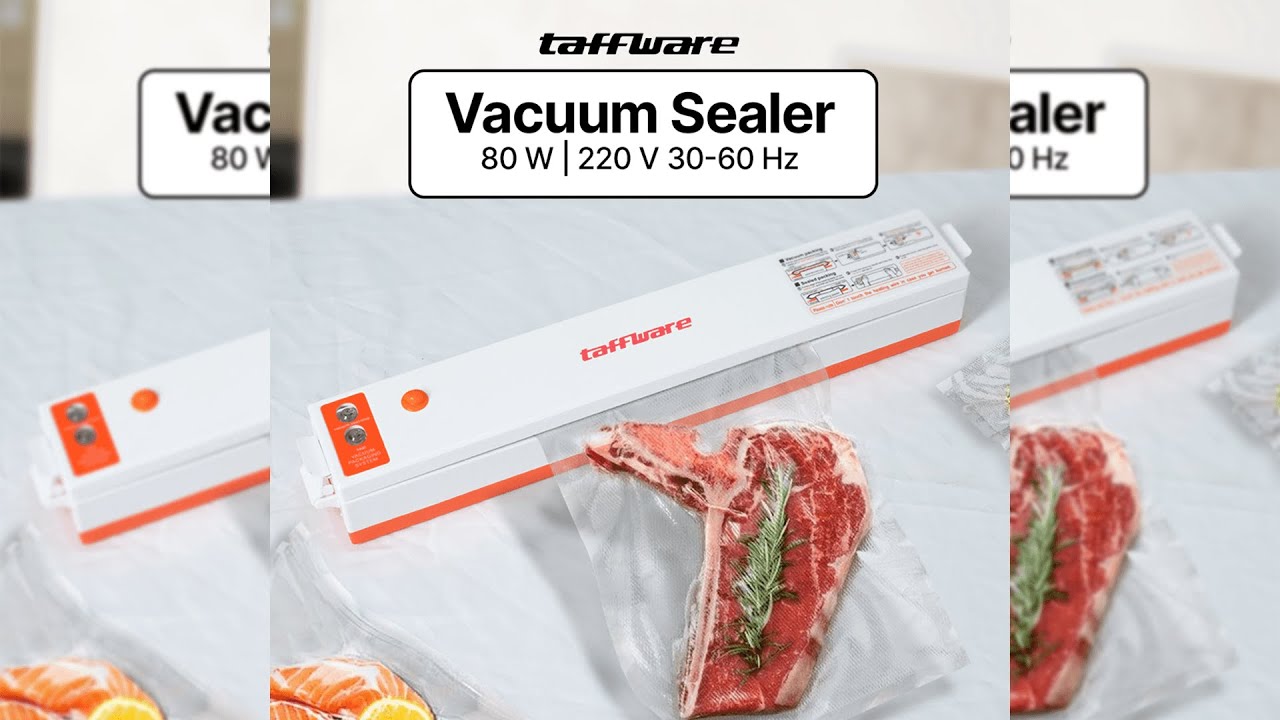Pratinjau video produk Taffware Alat Vakum Makanan Vacuum Sealer Packaging Machine with Bag - HF-001