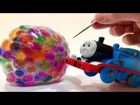 きかんしゃトーマスプラレール 水風船 ビーズで遊ぶ！Orbeez & Water Balloon Thomas＆friends