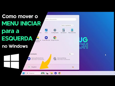 Como Mover o MENU INICIAR para a ESQUERDA no Windows