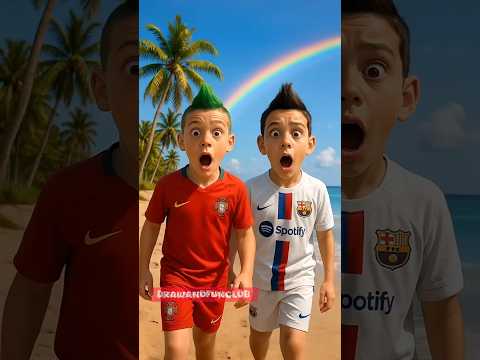 Ronaldo Built A Orange Fat Two WheelerBicycle For His Son But Messi Stole lt #football #ronaldo