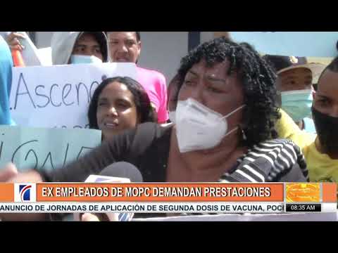 Ex empleados de MOPC demandan prestaciones