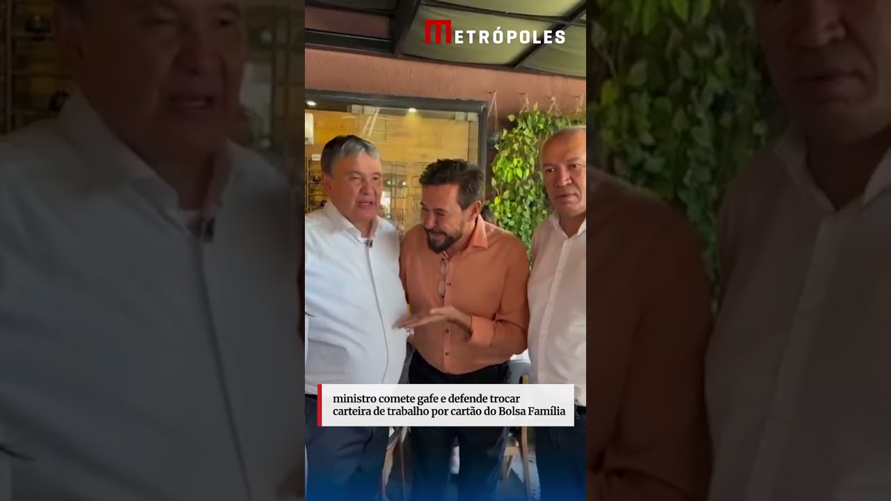 Ministro comete gafe e defende trocar carteira de trabalho por cartão do Bolsa Família