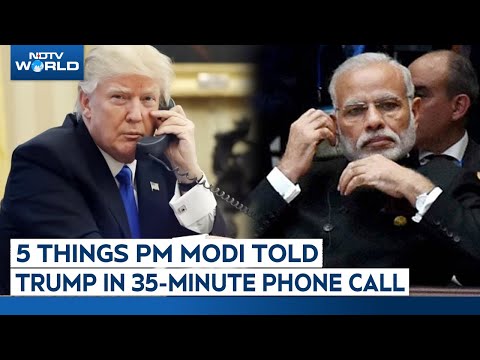 Donald Trump PM Modi Call | 5 Things PM Modi Told Donald Trump In 35-Minute Phone Call