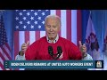 Biden highlights strength of worker power at UAW event  - 02:04 min - News - Video