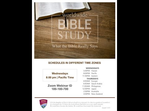 [2019.07.31] Worldwide Bible Study - Bro. Randy Macaspac