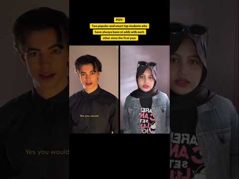 #pov two popular and smart top students who have always been at odds... (duet: @andiisbae)