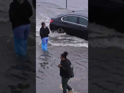 Record Rainfall Floods Parts of NYC, Causes 2 Deaths #shorts
