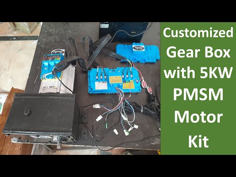 Customised Gear Box with 5kw PMSM Motor | Cstomised Gear Box | 5kw PMSM Motor | EV conversion Kit