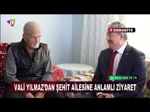 Vali yılmaz’dan şehit ailesine anlamlı ziyaret