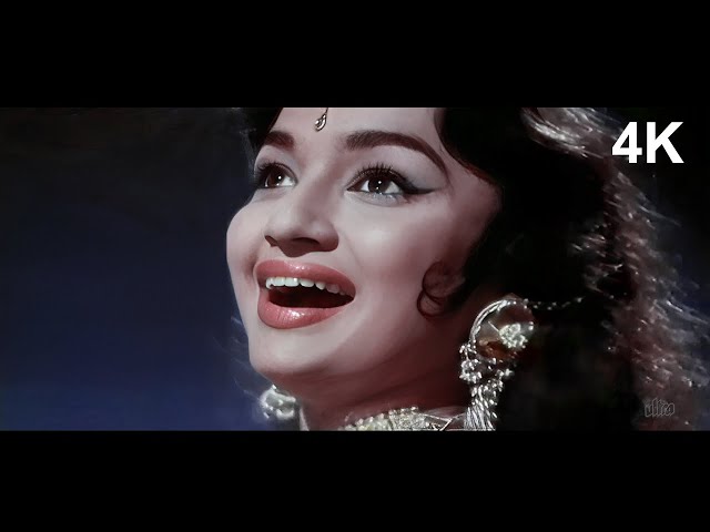 Raat Ka Sama Jhoome Chandrama | SUPERHIT SONG | Ziddi 4K Video Song | Lata Mangeshkar | Asha Parekh