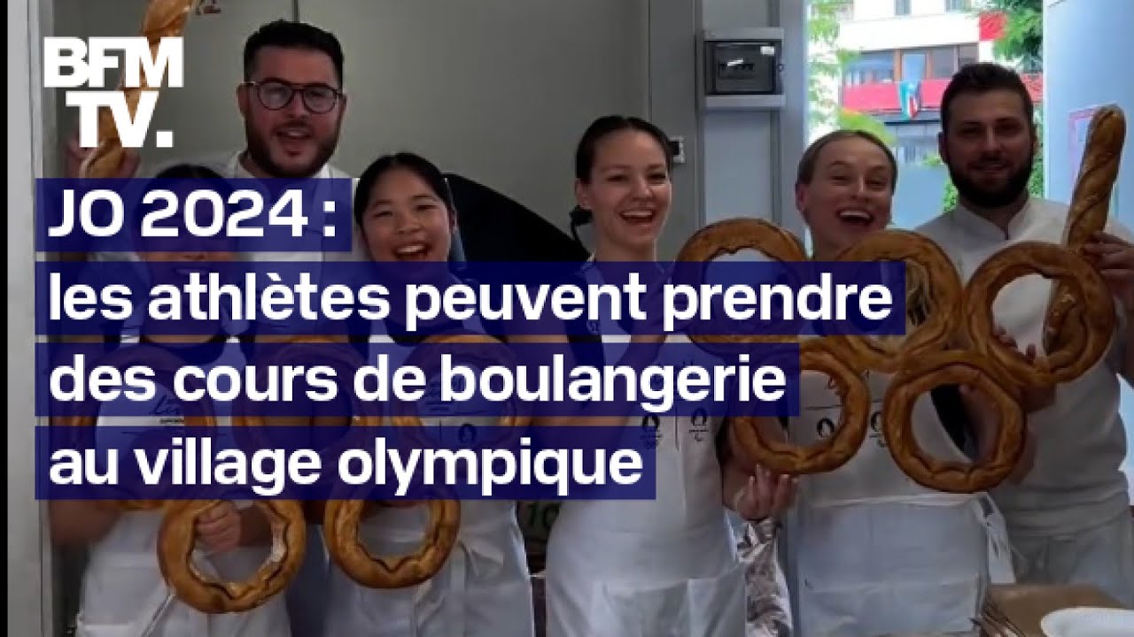 JO 2024: les athlètes peuvent prendre des cours de boulangerie au village olympique