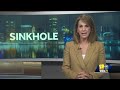 Sinkhole opens up after water main break in northeast Baltimore  - 00:31 min - News - Video