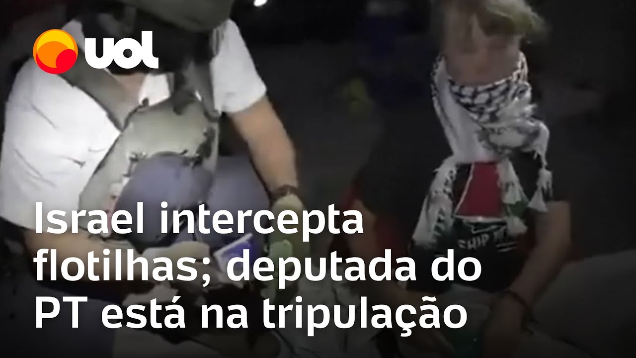 Israel intercepta vários barcos de flotilha para Gaza deputada brasileira estava em grupo