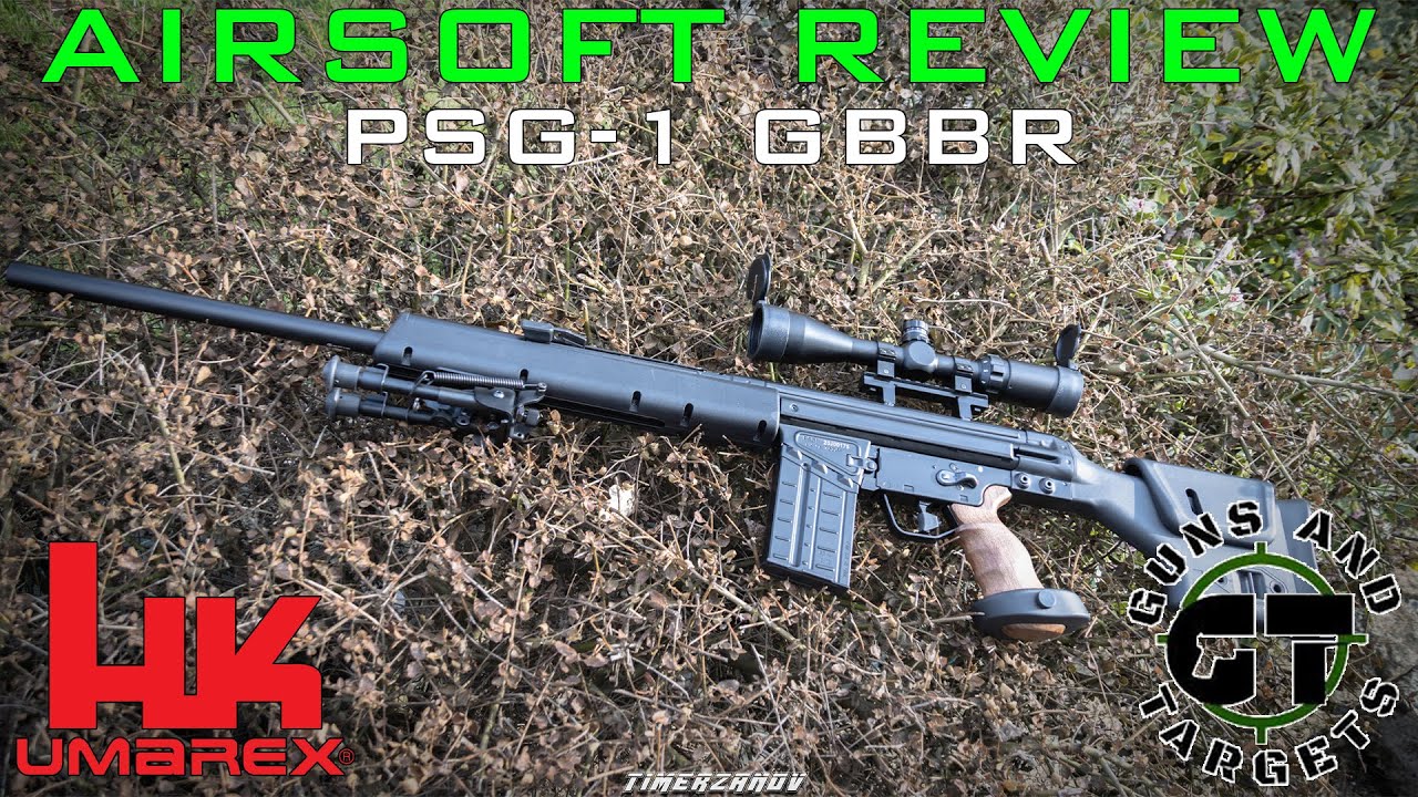 Airsoft Review #47 HK PSG-1 GBBR VFC/UMAREX (GUNS AND TARGETS)