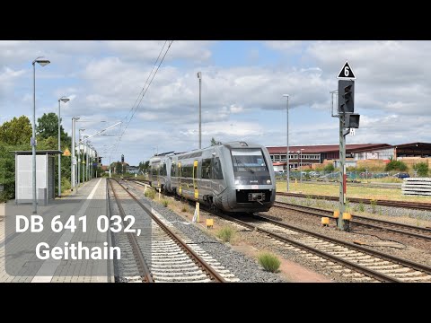4K | DB Regio 641 032 en 641 027 maken met tyfoon kop in Geithain als RB 113 naar Leipzig Hbf!
