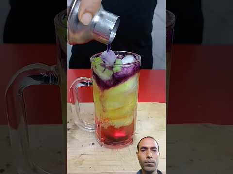 Rose Apple pea flower soda amazing mixed 🌺🌹#trending #viral #video #shorts