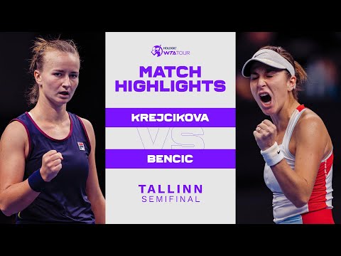 Barbora Krejcikova vs. Belinda Bencic | 2022 Tallinn Semifinal | WTA Match Highlights