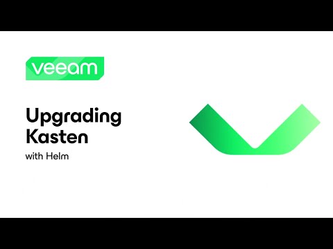 Performing a Kasten upgrade using Helm rebrand