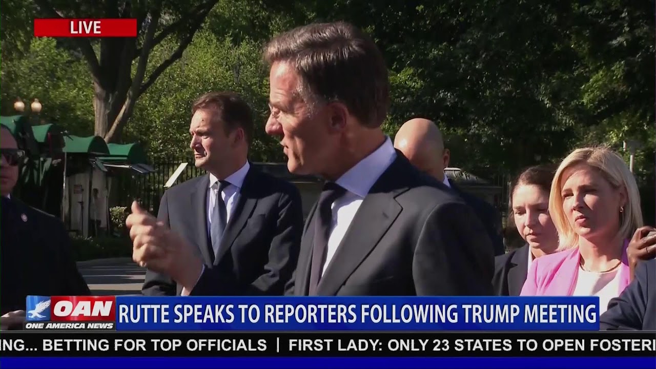 LIVE: RUTTE SPEAKS TO REPORTERS FOLLOWING TRUMP MEETING