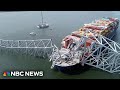 NTSB aerial video shows Baltimore bridge after cargo ship crash