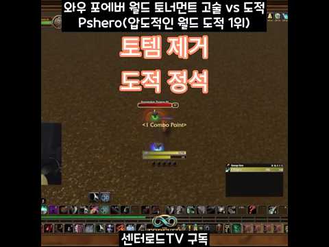 세계대회 토템 기막히게 깨는 <strong>도적</strong> 월드 듀얼 토너먼트 [와우 포에버] #Shorts