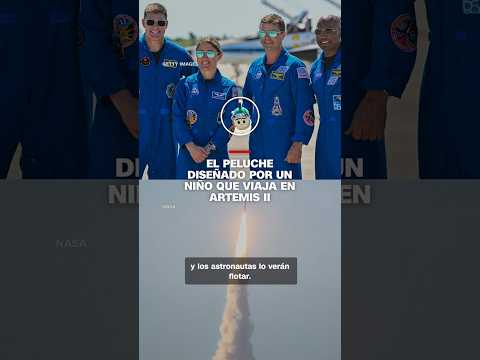 El peluche diseñado por un niño que viaja en Artemis II