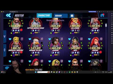 Marvel Strike Force Season 18, Week 2 Round 1 in Masters 1. Quick Hour and Half Stream