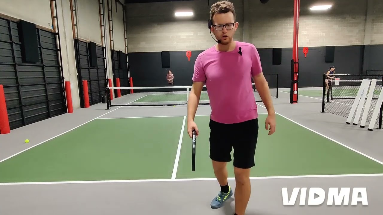 Pickleball Beginner Learning the Forehand Ground Stroke in a Professional Private Lesson