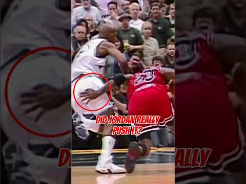 Did MJ Really Push Off? 😱🔥 | The Shot That Sparked Debate#MichaelJordan #NBAFinals #PushOff #MJ23