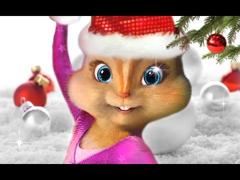 JINGLE BELL ROCK Christmas Song with LYRICS merry XMAS! Chipettes Chipmunks HD