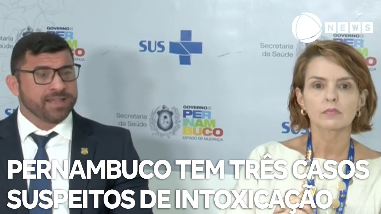 Pernambuco tem três casos suspeitos de intoxicação por metanol