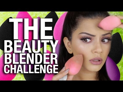 FULL FACE USING ONLY A BEAUTY BLENDER Challenge!