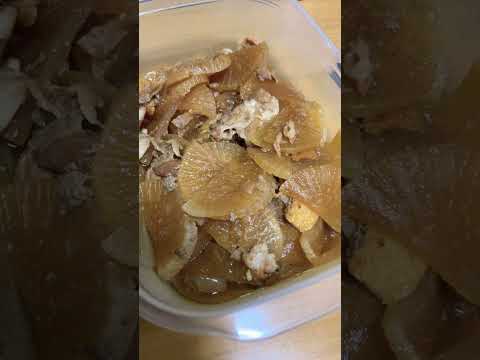 #味噌汁 #サラダ #豚バラ大根 #豚キムチ #なし