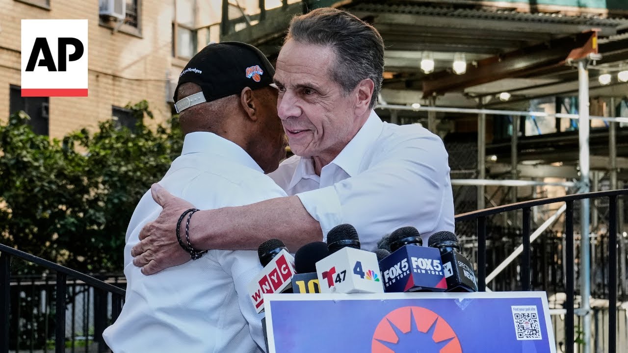 Eric Adams endorses Andrew Cuomo in New York City mayoral race