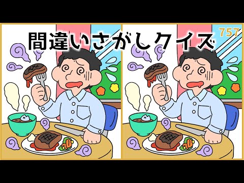 【間違い探しクイズ】夏のおすすめ脳トレ動画!高齢者向けレク【全3問】#757