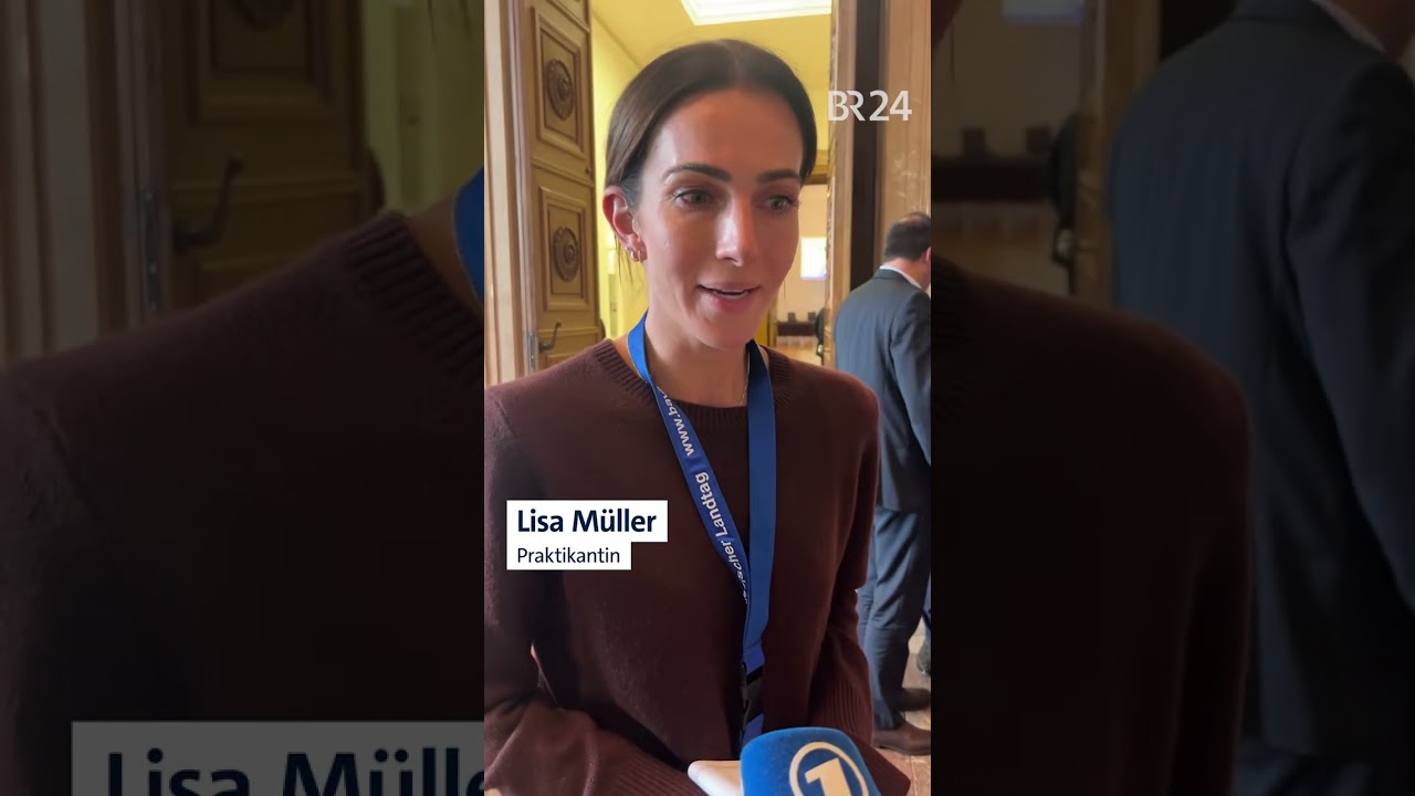 Lisa Müller macht Praktikum im Bayerischen Landtag | BR24 shorts