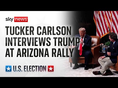 Watch live: Trump speaks at an event in Arizona with Tucker Carlson and Robert F. Kennedy Jr