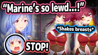 PekoMama's Reaction To Marine Being Lewd On-Stream Is Too Funny【Hololi