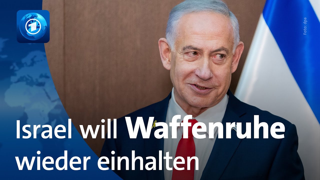 Nach Angriffen auf Gazastreifen: Israel will Waffenruhe wieder einhalten