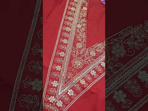 sequins emblished beautiful mehroom kurta #shorts