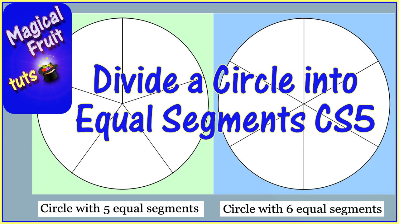 Divide a circle into equal segments in Photoshop CS5 - YouTube