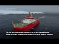 British research ship crosses paths with worlds largest iceberg - 01:13 min - News - Video